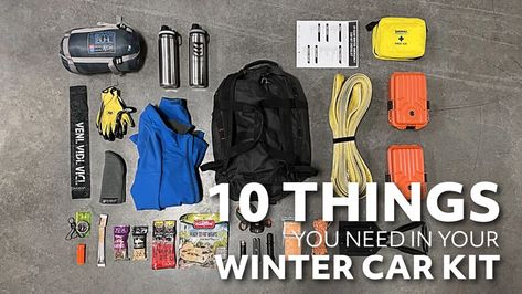 Winter Car Prep Emergency Kits, Winter Car Kit List, Cold Weather Car Kit, Emergency Car Kit Winter, Winter Survival Kit Car, Winter Car Safety Kit, Winter Car Essentials, Winter Car Emergency Kit, Car Stuck In Snow