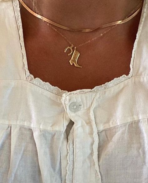 Earthy Bedrooms, Cowboy Boot Necklace, Cowboy Romance, Instagram Add, Cowgirl Aesthetic, Dope Jewelry, Coastal Cowgirl, Jewelry Lookbook, Cowboy Boot