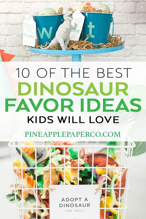 Dinosaur Birthday Party Favors, Dinosaur Party Bags, Dinasour Birthday, Dinosaur Favors, Party Favor Ideas, Dinosaur Party Decorations, Girl Dinosaur Birthday, Dinosaur Party Supplies, Dinosaur Party Favors