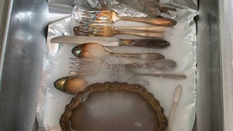 The How-To Home/Pinterest Setting the table with Grandmas's heirloom silverware brings that warm and fuzzy family feeling to gatherings, but it can also bring lots of tarnish and elbow grease if those forks, knives, and tongs aren't used very often. Whether you have silver jewelry, silver platters, or silver candlesticks, knowing how to polish silver is a life skill. The best way … Continue reading "How To Polish Silver: The Ultimate Guide for Lazy People" The post How Polish Silverware, Clean Stove Top, Powder Laundry Detergent, Silver Platters, Setting The Table, How To Clean Silver, Cleaning Techniques, Tarnish Remover, Silver Candlesticks