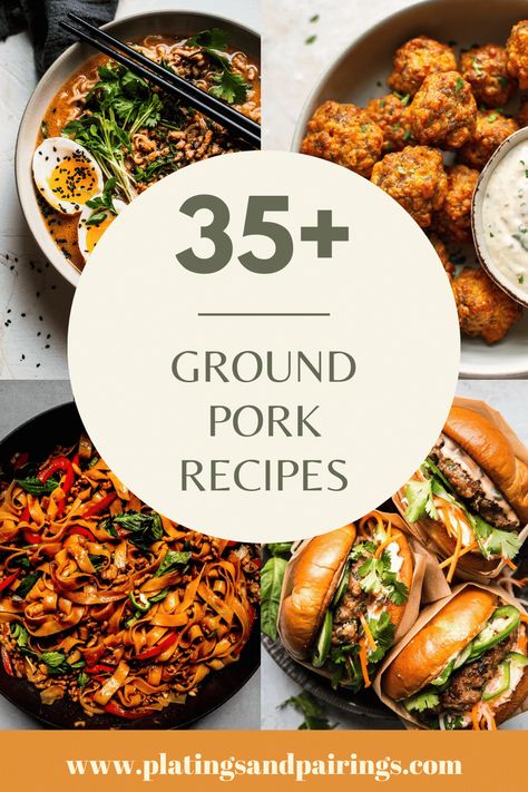 Asian Recipes With Ground Pork, Ground Pork Lunch Recipes, Ground Pork Recipes For Dinner Healthy, Ground Pork Recipes For Dinner Easy, Healthy Ground Pork Recipes, Recipes Using Ground Pork, Sausage Recipes Ground, Recipes With Ground Pork, Ground Pork Casserole