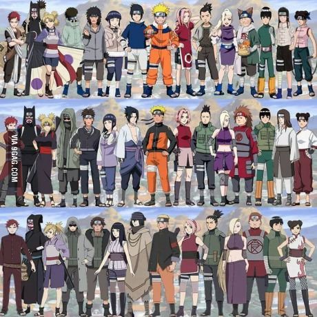 Evolution, Neji isn't in the last picture :( excuse me while I go cry my eyes out Naruto And His Friends, Kakashi Iruka, Cool Animes, Boruto Sasuke, Laughing Funny, Kurama Naruto, Naruto Family, Character Sheets, Manga Naruto