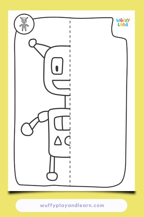 Gear up for some tracing excitement with our Robot Worksheet! Perfect for little learners to practice their hand-eye coordination and motor skills. 🚀 Download now from Wuffy Land and let the creative journey begin! #EducationalPlay #TracingFun #WuffyLand Robot Worksheets, Robots Preschool, Kids Printables, Printable Activities, Preschool Worksheets, Printables Kids, Printable Worksheets, Fine Motor Skills, Fine Motor