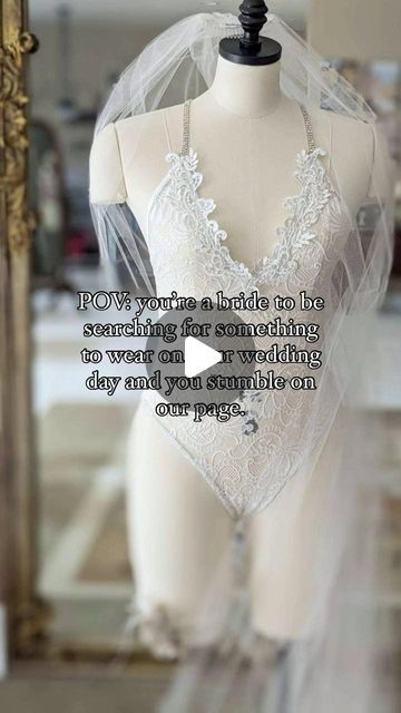 Designer Bodysuit Lingerie - Katie & Chris on Instagram: "White Dentelle for your wedding day 👰‍♀️ Picture getting ready in her paired with a white silk robe. You can even slip back in to her that evening 😉 The lace is incredibly soft - truly the softest of all we’ve used. There’s also a ton of stretch. She is see through but nipple covers conceal perfectly if you wear her out. The straps are stretchy and adjustable as well. The diamond straps are our favorite feature! 💎

This veil is also for sale and handmade by Mama Chris! Before our lingerie adventure she was making veils for my brides and her Etsy shop! She still has leftover product. DM if you’re interested." Designer Bodysuit, White Silk Robe, Instagram White, Silk Robe, Bodysuit Lingerie, White Silk, Getting Ready, Get Ready, Veil