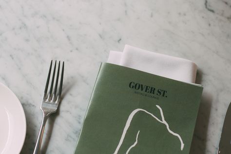 French Restaurant Branding: Gover St. Bitro :: Behance French Restaurant Branding, French Restaurant, French Restaurants, French Bistro, Restaurant Branding, Painted Letters, Passion Project, Hospitality Design, French Inspired