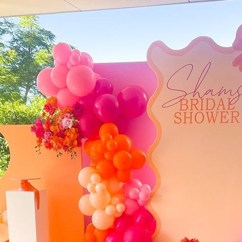 Carly Stevenson l Perth Party Stylist ✨ on Instagram: "Lots of bridal showers on our calendars lately! We love doing them! Please keep on Lovin’ and getting hitched and let us take care of the party 😝❤️‍🔥💃 These colours are to die for and love how vibrant this bridal shower lunch was 😍🩷🧡🎀👌" Bridal Shower Lunch, Getting Hitched, Bridal Showers, 30th Birthday, Keep On, Perth, Our Love, Take Care, Bridal Shower