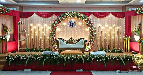 THE KING'S EVENTS & DECORATION on Instagram: “Our work @ JR hall Cbe Engagement decor www.thekingsevents.com” Flower Event Decoration, Indoor Stage Decoration, Engagement Hall Decoration, Stage Decorations Wedding Receptions, Engagement Themes Decor, Simple Engagement Decorations, Ring Ceremony Stage Decoration, Reception Decorations Indoor, Reception Stage Decoration Indian Indoor