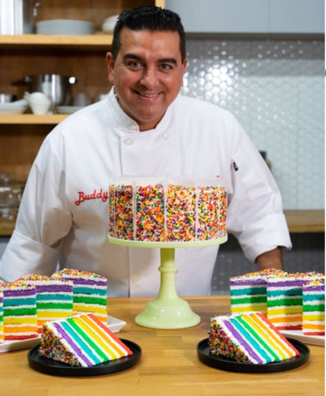 Buddy Valastro Recipes, Lobster Tail Pastry, Cake Boss Buddy, Cake Boss Recipes, Buddy Valastro, Tgi Fridays, Matt Lanter, Colorful Desserts, King Arthur Flour