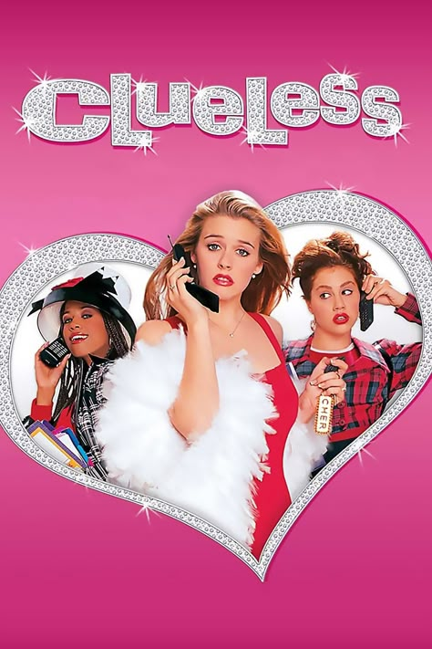 Movies Like Clueless, 2000s Posters, 2000s Magazines, Clueless 1995, Pink Movies, Y2k Posters, Alicia Silverstone, Girly Movies, Magazine Vogue