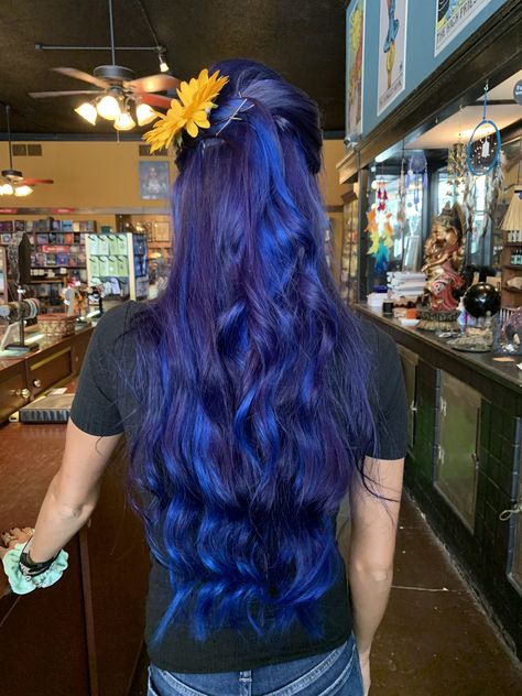 Tanzanite Blue + Tape In Extensions #jessicaselfhair Tanzanite Hair Color, Wedding Tanzanite Diamond-cut Jewelry, Anniversary Faceted Tanzanite Jewelry, Silver Faceted Tanzanite Jewelry, Faceted Tanzanite Jewelry Gift, Tape In Extensions, Hair Color Blue, Blue Velvet, Blue Hair