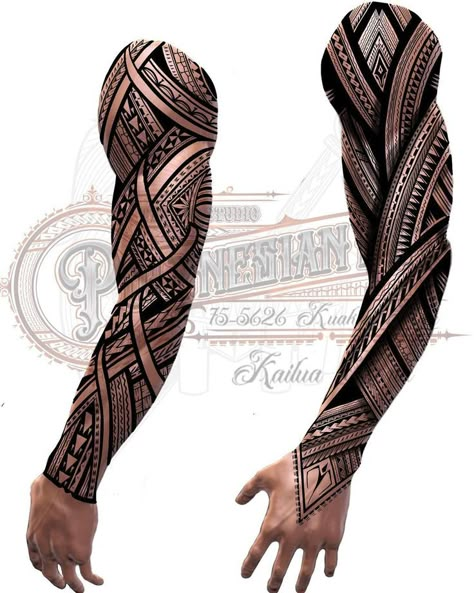 Hawaii Tattoo Men, Polynesian Forearm Tattoo, Voll Arm-tattoos, Polynesian Tattoo Sleeve, Tato Maori, Hawaii Tattoos, Geometric Sleeve Tattoo, Filipino Tattoos, Polynesian Tattoo Designs