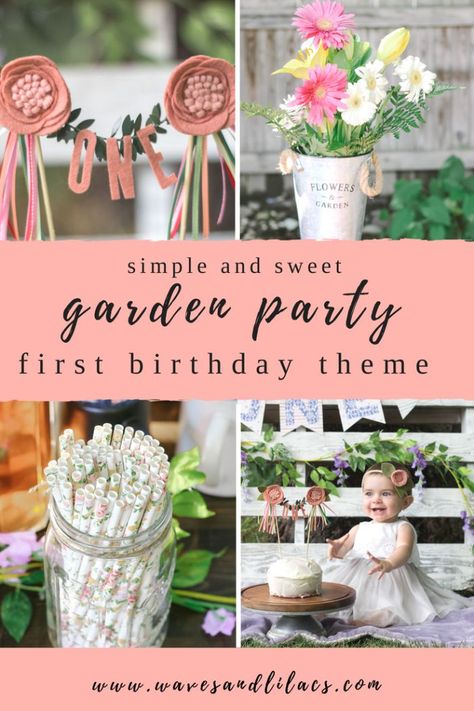 first birthday girl theme garden party Garden Party First Birthday, Theme Garden, Garden Party Theme, First Bday Ideas, First Birthday Theme, First Birthday Girl, Garden Party Birthday, Girl Birthday Themes