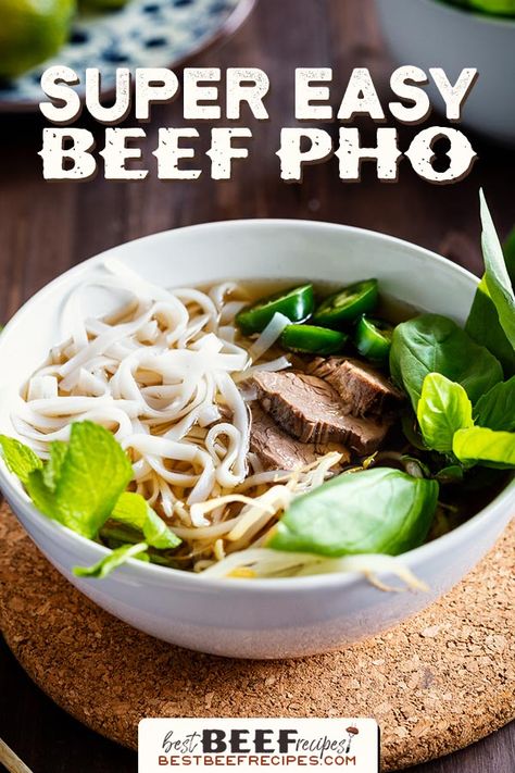 Beef Pho Soup Recipe, Pho At Home, Vietnamese Beef Pho, Pho Soup Recipe, Pho Beef, Light Soup, Vietnamese Beef, Vietnamese Soup, Pho Recipe