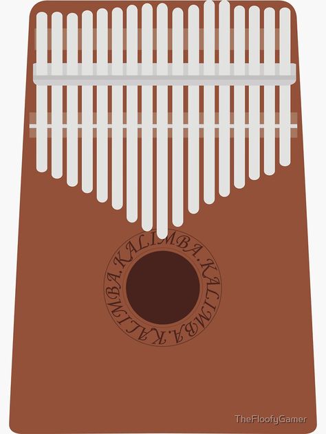 Digital illustration of a kalimba that I made using adobe illustrator, based off the gecko k17m kalimba. Illustration Music, Weird Holidays, Minimalistic Style, Simple Illustration, Print Artist, Cool Artwork, Meaningful Gifts, Metal Posters Design, Digital Illustration