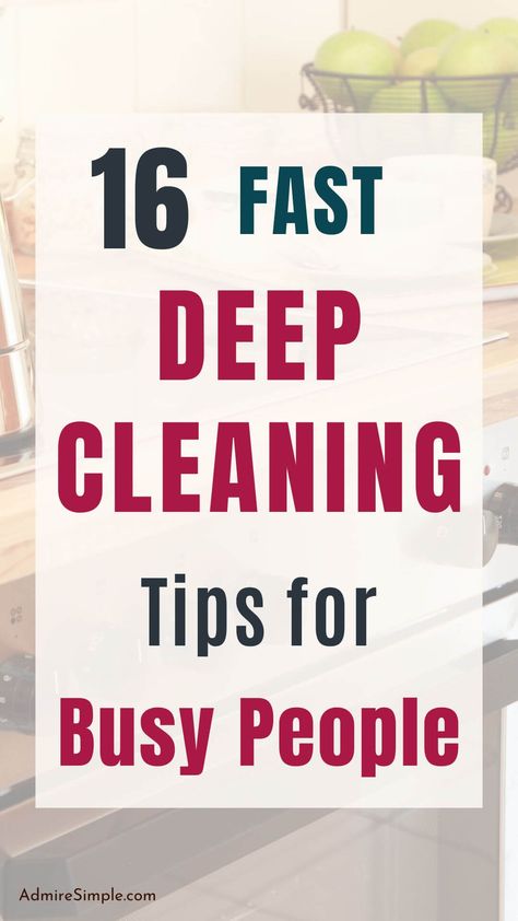 This post covers deep cleaning tips and hacks to help you clean and organize your home quickly and efficiently. Perfect for tackling the whole house, these spring cleaning tips and tricks ensure you clean your home room-by-room without feeling overwhelmed. Say goodbye to mess and hello to a sparkling clean home! Easy Cleaning Tips, How To Make House Look Clean, How To Keep A Big House Clean, Easy Deep Cleaning Hacks, How To Keep Your Apartment Clean, How To Clean Fast And Easy, Super Clean House, Fast Ways To Clean Your Room, Fast Cleaning Tips Houses