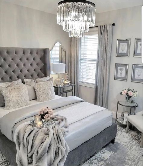 Grey Bed, Grey Bed Frame, Small Bedrooms, Dekorasi Kamar Tidur, Design Blogs, Grey Room, Grey Bedroom, Gray Bedroom, Simple Bedroom