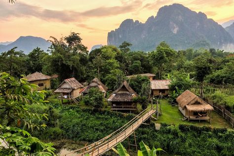 Long known for its relaxed pace of life and slow pace of development, Laos is poised for BIG changes. Find out why you need to visit Laos now. Floating Restaurant, Vientiane, Luang Prabang, French Architecture, Travel Information, Unesco World Heritage, Dream Destinations, Southeast Asia, World Heritage