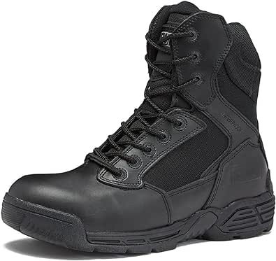 MAGNUM 6 or 8 Inch Waterproof Tactical Boots for Men, Military Work Boots Men, Brown or Black Boots, Lace Up or Side Zipper Duty Boots, Botas de Trabajo Para Hombre Black Tactical Boots, Self Defense Tools, Military Combat, Home Defense, Work Boots Men, Tactical Boots, Boots For Men, Desert Boots, Boots Leather