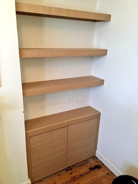 Custom made mdf shelving unit Mdf Shelving, Corner Bookcase, Shelving Unit, Bookcase, Custom Made, Shelves, The Unit, Quick Saves, Home Decor