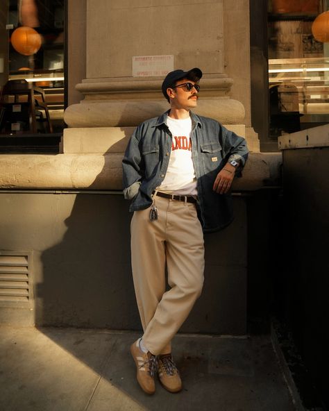 Wednesday morning with @americanvintage_men Chill Male Outfits, Male Clothing Styles, New York Mens Street Style, Street Style Male, American Casual Style, Aw Style, Chill Style, New York Street Style, Male Style