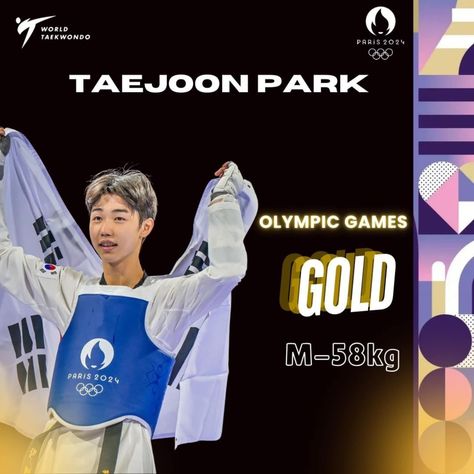 Park Taejoon, Taejoon Park, World Taekwondo, Taekwondo, Olympic Games, Collage, Sports, Pins, Quick Saves