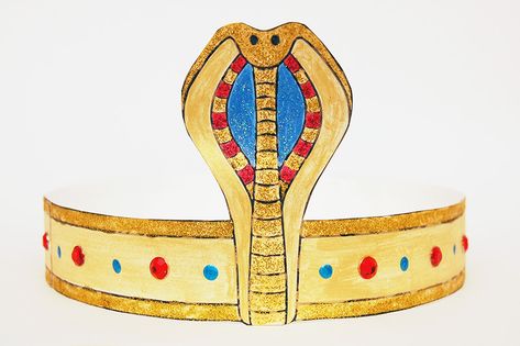 Egyptian Headpiece, Egyptian Headdress, Egypt Party, Ancient Egypt Crafts, Egypt Vbs, Egyptian Collar, Egyptian Crafts, Egypt Crafts, Egyptian Party