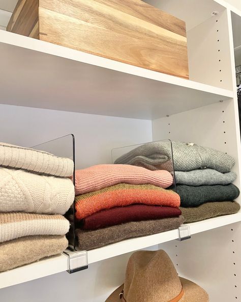 As the leaves start to turn and cooler weather rolls in, it's the perfect time to refresh your closet for fall. Time to bring those cozy sweaters, stylish boots, and snuggly scarves to the front! But let’s be honest—finding space for everything can feel like an overwhelming task.

#TheContainerStoreAmbassador Sweater Storage In Small Closet, Sweater Storage Closet, Sweater Organizer Closet, Sweater Closet Organization, Sweater Organizer, Sweater Organization, Maximize Closet Space, Organizing Products, Dream Castle