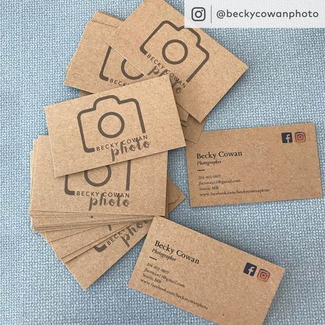 Kraft Business Cards, Etsy Packaging, Logo Online Shop, Paper Business, Visiting Card Design, Online Logo Design, Visiting Card, Photo Packages, Printing Business Cards