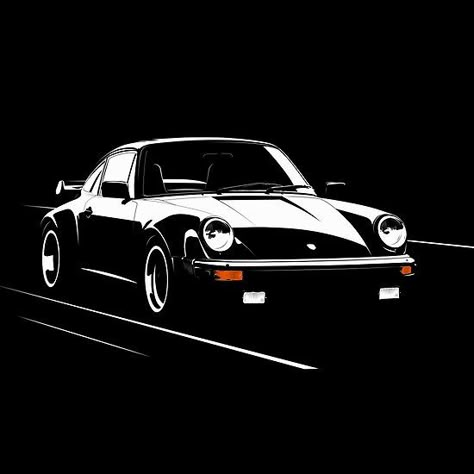 Porche Drawing Car, Porsche Silhouette, Porsche Illustration, Porsche Vector, Porche Car Illustration, Porsche Graphic Design, Car Iphone Wallpaper, Bmw Art, Car Silhouette