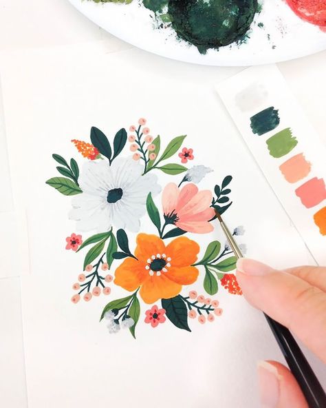 30 Watercolor Flower Painting Ideas for Beginners - Beautiful Dawn Designs Flower Painting Ideas, Watercolor Flower Painting, Painting Ideas For Beginners, Flower Drawing Tutorials, Watercolor Beginner, Watercolor Flowers Tutorial, Floral Watercolor Paintings, Watercolor Poppies, Watercolor Paintings For Beginners