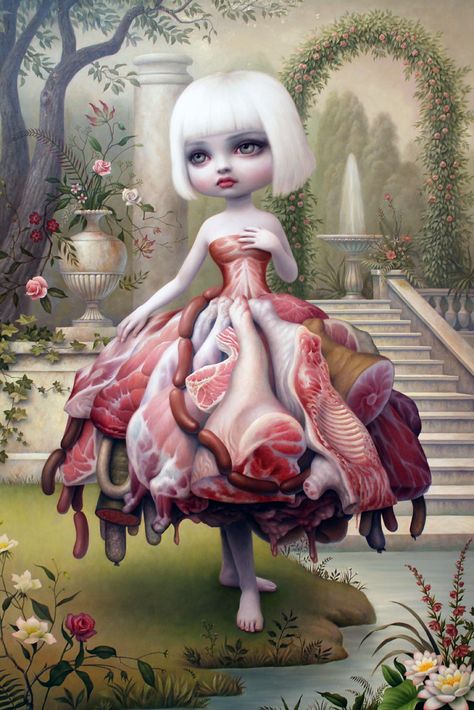 Dorm Vibes, Surealism Art, Mark Ryden, Arte Peculiar, Photos Of People, Big Eyes Art, Hilarious Photos, Lowbrow Art, Gallery Walls