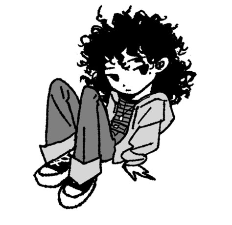 Pfp Curly Hair Cartoon, Cartoon Curly Hair, Pfp Curly Hair, Curly Hair Cartoon, Drawing Pfp, Pfp Dark, Hair Cartoon, Cartoon Pfp, Curly Hair Drawing