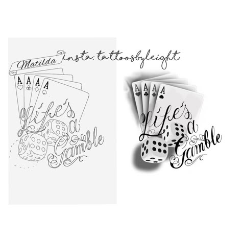 Life’s A Gamble Tattoo Design Stencil, Life’s A Gamble Tattoo Design Hand, Life’s A Gamble Hand Tattoo, Life Is A Gamble Tattoo Stencil, Life A Gamble Tattoo Design, Life’s A Gamble Tattoo Stencil, Lifes A Gamble Tattoo Stencils, Life Is A Gamble Tattoo Design, Lifes A Gamble Tattoos