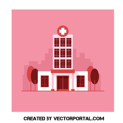 Hospital building vector Cartoon Hospital Building, Hospital Building, Building Vector, Baby Photo Frames, Baby Print Art, Baby Print, Free Vectors, Free Vector Graphics, Site Design