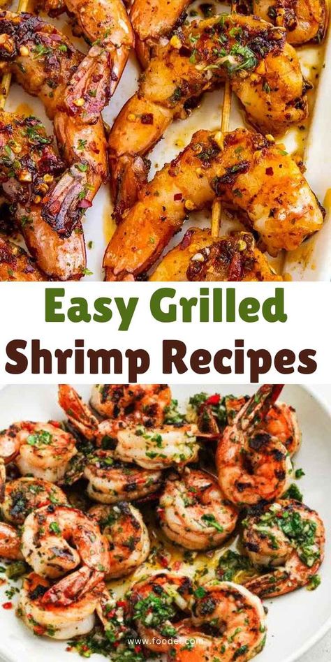 Looking for a quick and delicious dinner idea? These easy grilled shrimp recipes are perfect for busy weeknights! Simple to prepare and full of flavor, these shrimp dishes will be a hit with your family. Whether you prefer spicy, tangy, or savory flavors, there's a grilled shrimp recipe for everyone. #GrilledShrimp #WeeknightDinners #EasyRecipes #SeafoodLovers #HealthyMeals #QuickMeals #GrilledShrimpRecipes #DinnerIdeas #SeafoodRecipes #TastyDinner Italian Grilled Shrimp, Shrimp Foil Packets For The Grill, Marinade For Shrimp On The Grill, Griddle Shrimp Recipes, Blackstone Shrimp Recipes, Shrimp Recipes Grilled, Large Shrimp Recipes, Shrimp On The Bbq, Colossal Shrimp Recipes