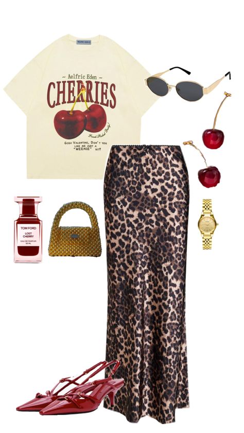 #beadzbags #ootd #outfit #goldbag Paisley Skirt Outfit, Animal Print Skirt Outfit, Day Out Outfit, Cheetah Print Outfits, Printed Skirt Outfit, Skirt Outfit Fall, Satin Skirt Outfit, Cheetah Skirt, Animal Print Skirt