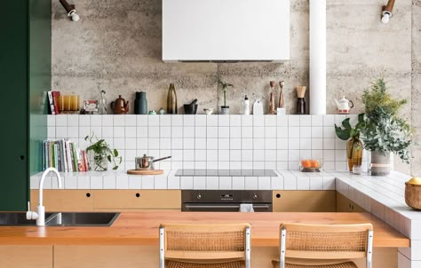 Scandinavian Kitchen Renovation, Miners Cottage, Modern Scandinavian Kitchen, Eco House Design, Mini Loft, Interior Design Per La Casa, Kitchen Benches, Scandinavian Kitchen, Eco House