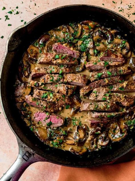 Steak Marsala, Beef Quesadillas, Sundried Tomato Pasta, Marsala Sauce, Crockpot Steak, Marsala Recipe, Mignon Steak, Creamy Shrimp Pasta, Filet Mignon Steak