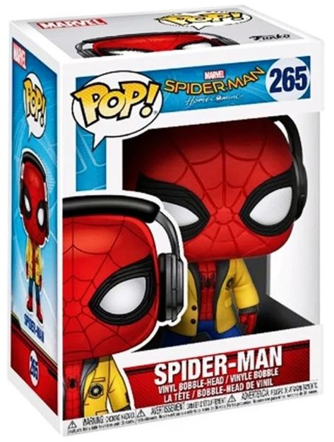 #marvel #spiderman #peterparker #funko #funkopop #funkopops #funkofamily #funkocollector #marvelcomics #homecoming #tomholland From Spider-Man homecoming, Spider-Man W/headphones, as a stylized pop vinyl from Funko! figure stands 3 3/4 inches and comes in a window display box. Check out the other Spider-Man homecoming figures from Funko! collect them all! Funko Pop Avengers, Funko Pop Dolls, Spider Man Homecoming, Funko Pop Toys, Super Mario Party, Pop Vinyl Figures, Pop Dolls, Funko Pop Figures, Pop Toys