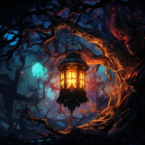 Lantern Aesthetic Dark, Lantern Aesthetic, Random Reference, Purple Lantern, Fantasy Items, Dark Cave, Lantern Art, Magic Lantern, Magic Forest