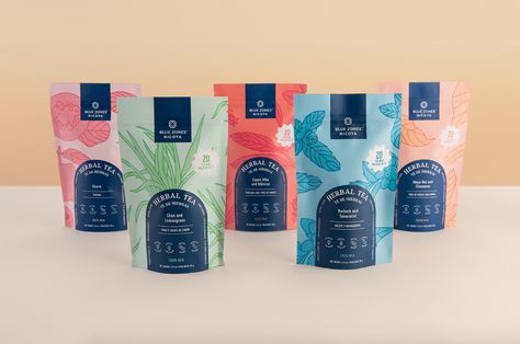 Tea Packing Design, Tea Labels, Tea Packaging Design, Tea Logo, Packaging Label Design, House Vibes, Pouch Packaging, Tea Design, Tea Brands