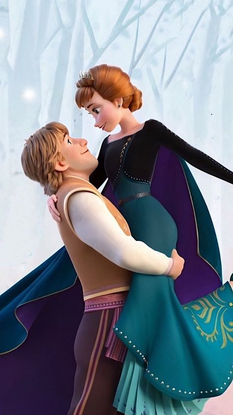 Frozen Anna And Kristoff, Kristoff Frozen, Anna Kristoff, Frozen Wallpaper, Frozen Art, Anna Disney, Disney Princess Movies, Postal Vintage, Frozen Movie