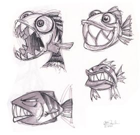 Anime Sketch Easy, Halloween Doodles, Cartoon Fish, Fish Drawings, Cartoon Sketches, Graffiti Drawing, 판타지 아트, Fish Art, Art Drawings Sketches Simple