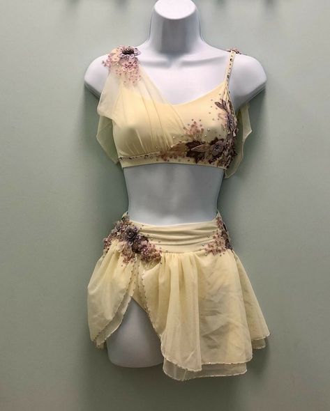 Contemporary Dance Outfits, Cute Dance Costumes, Pretty Dance Costumes, Plant Styling, Dance Costumes Dresses, Contemporary Dance Costumes, Custom Dance Costumes, Custom Costumes, Preformance Outfits