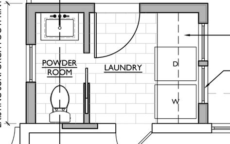 Floor plan for half bath and laundry/mud room  - Imgur Mudroom Laundry Half Bath, Half Bath Laundry Room Combo Farmhouse, Small Half Bath Layout, Small Laundry Room Powder Room Combo, Mudroom Laundry Powder Room Combo, Half Bathroom Laundry Combo, Bath Laundry Room Combo, Laundry Bathroom Combo Layout, Bathroom Laundry Combo Floor Plans