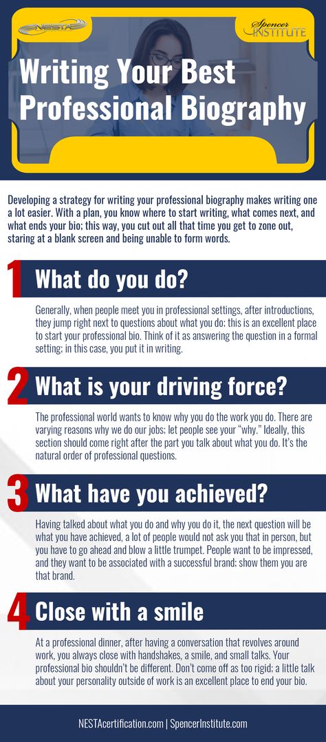 How do I write a biography about myself?, How do I write a profile about myself?, How do you introduce yourself professionally?, How do you organize a biography?, How do you write a good bio?, How do you write a good biography?, How do you write your life story?, how to start a biography introduction, What should be included in a biography presentation?, What should be included in a biography?, writing a biography Professional Introduction Of Myself, How To Write About Myself, How To Write A Biography About Yourself, Biography Presentation, Presentation About Myself, Biography Writing, Personal Biography, Autobiography Writing, Writing A Bio