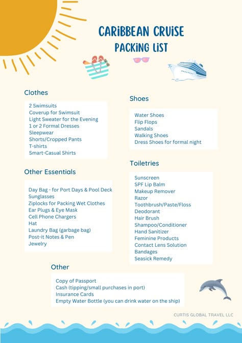 Ship Cruise Outfits, 7 Day Cruise Packing List Clothes, Bahama Packing List, 7 Day Caribbean Cruise Packing List, Cruise Bahamas Outfits, Cruise Shopping List, Cruise Bucket List, 11 Day Cruise Packing List, Packing List Cruise Caribbean