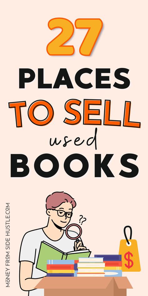 sell used books Sell Books For Cash, Sell Used Books, Make Side Money, Sell Books, Where To Sell, Side Money, Earn Extra Money, Selling Books, Extra Cash