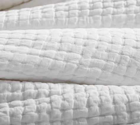 Quilts, Coverlets & Bedspreads | Pottery Barn Bedding Trends, Pottery Barn Quilts, Bedding Quilt, Pick Stitch, Bedroom Updates, Signature Quilts, Bedroom Items, Linen Quilt, Primary Bedroom