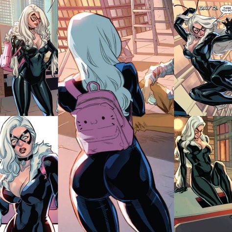 Spiderman Black Cat, Black Cat Marvel, Marvel Comics Wallpaper, Superhero Wallpaper, Spiderman Comic, Marvel Comics Art, Spiderman Art, Superhero Comic